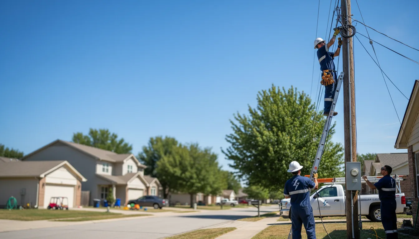 Residential electrician providing installation services in Holland, NY